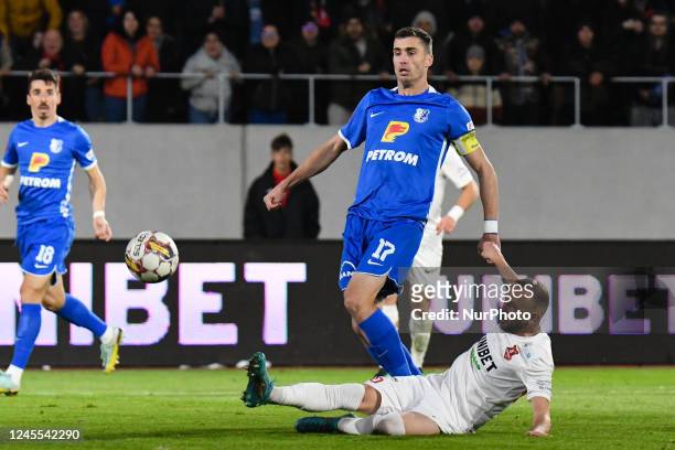 Alexandru Oroian in action during Romania Super Liga: FC