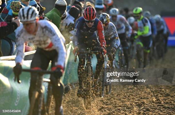 Dublin , Ireland - 11 December 2022; Pim Ronhaar of Netherlands during the Mens Elite race during Round 9 of the UCI Cyclocross World Cup at the...