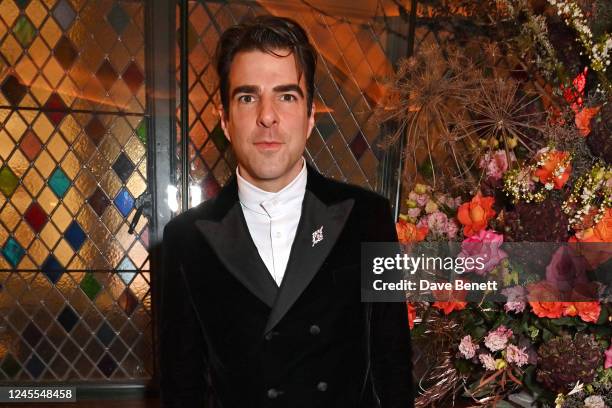 Zachary Quinto attends the Evening Standard Theatre Awards in association with Garrard at The Ivy on December 11, 2022 in London, England.