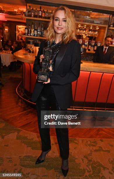 Jodie Comer, winner of the Natasha Richardson Awards for Best Actress for "Prima Facie", attends the Evening Standard Theatre Awards in association...