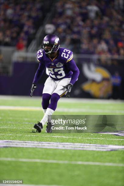 Minnesota Vikings cornerback Terence Newman on the field during an NFL football game between the Green Bay Packers and the Minnesota Vikings Sunday,...