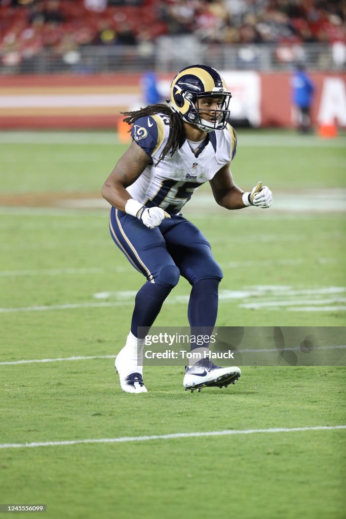 La Rams Wr Los Angeles Rams wide receiver Bradley Marquez runs a rout during an ...