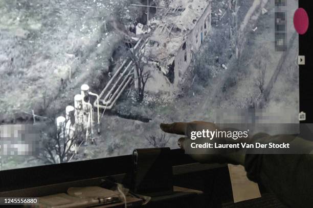 In the command post of the company of an assault regiment, Maxym studies footage of a Russian position that one of their drones has filmed on...