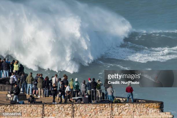 Portugal, Nazare, . Nazare in official waiting period for the World Surf League Big Wave season 2022/2023 .
