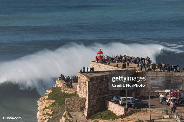 Portugal, Nazare, . Nazare in official waiting period for the World Surf League Big Wave season 2022/2023 .