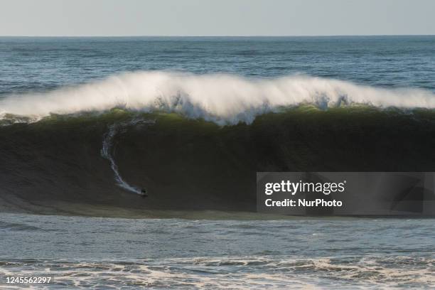 Portugal, Nazare, . Nazare in official waiting period for the World Surf League Big Wave season 2022/2023 .