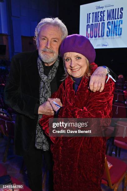 Leigh Lawson and Twiggy aka Dame Lesley Lawson attend the Disney Original Documentary's "If These Walls Could Sing" London Premiere at Abbey Road...