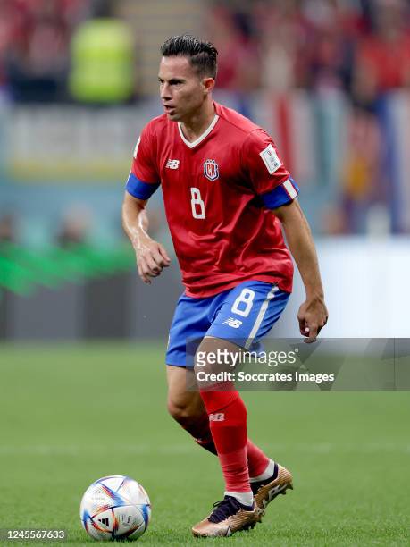 Bryan Oviedo of Costa Rica during the World Cup match between Costa Rica v Germany at the Al Bayt Stadium on December 1, 2022 in Al Khor Qatar
