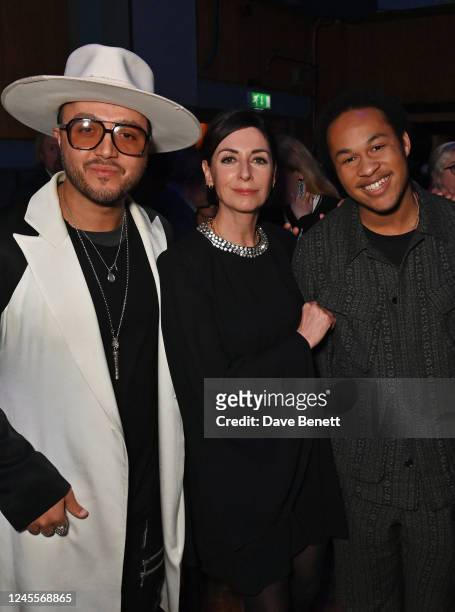 Moyses Dos Santos, Mary McCartney and Sheku Kanneh-Mason attend the Disney Original Documentary's "If These Walls Could Sing" London Premiere at...