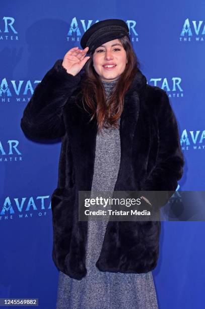 GermanY Almila Bagriacik attends the "Avatar - The Way of Water" German premiere at Zoo Palast on December 12, 2022 in Berlin, Germany.