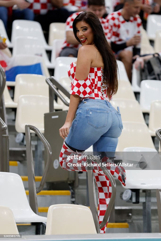 Former Miss Croatia, Ivana Knoll before the FIFA World Cup Qatar 2022