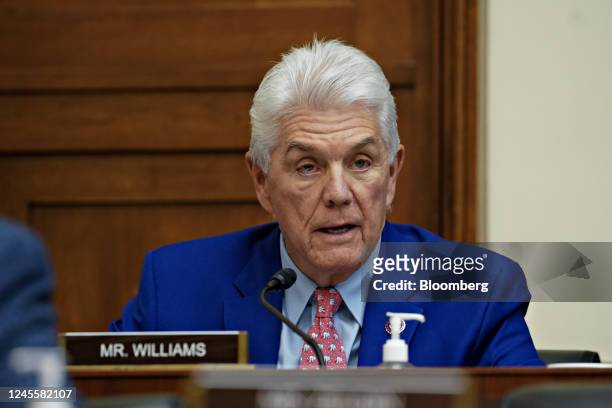 Representative Roger Williams, a Republican from Texas, speaks during a House Financial Services Committee hearing investigating the collapse of FTX...