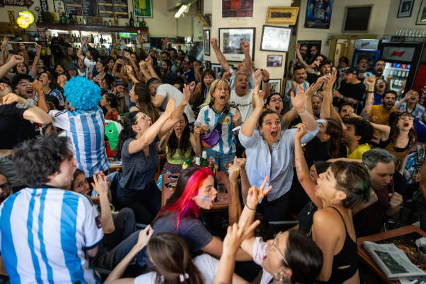 ARG: Fans Watch Argentina v Croatia in Buenos Aires - FIFA World Cup Qatar 2022