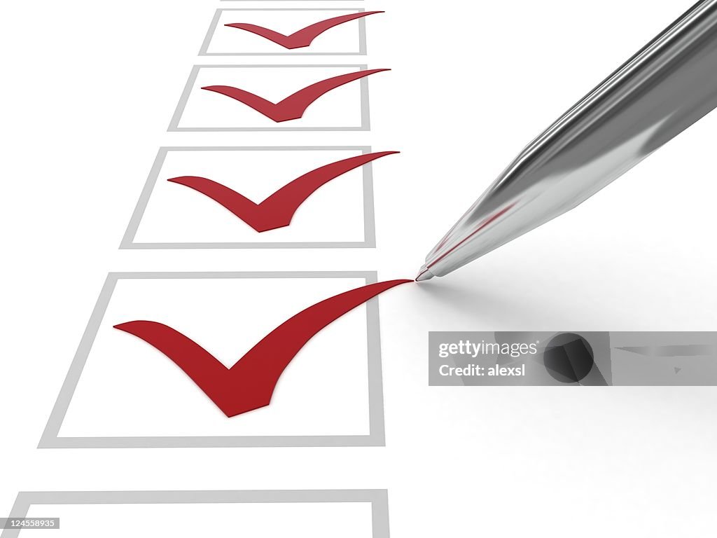 Checklsit Picture Checklist High-Res Stock Photo - Getty Images