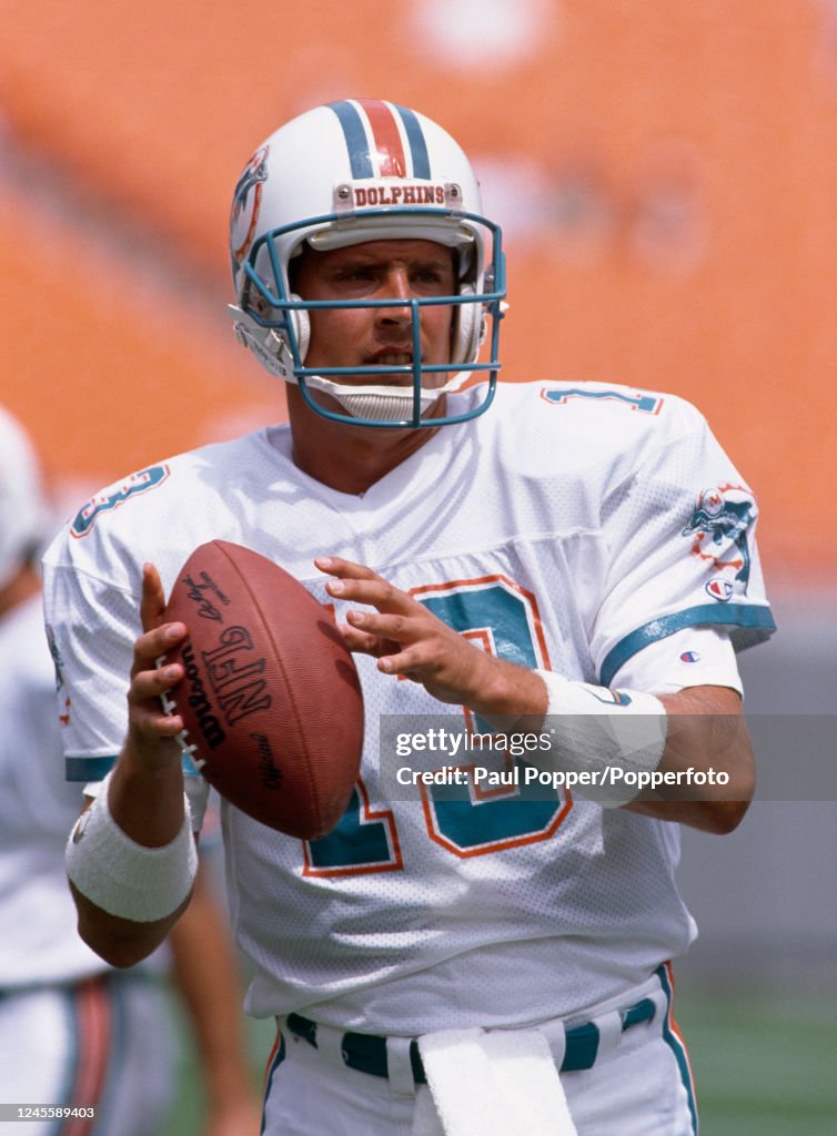 Miami Dolphins quarterback Dan Marino, circa 1988. News Photo - Getty
