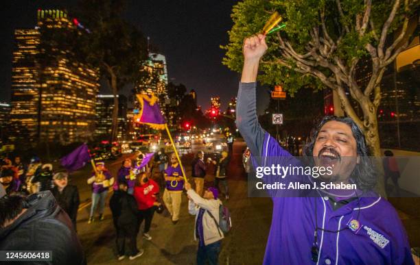 Los Angeles, CA Santos Robles, bargaining team member with SEIU Local 99 and an information technology employee at the Los Angeles Unified School...