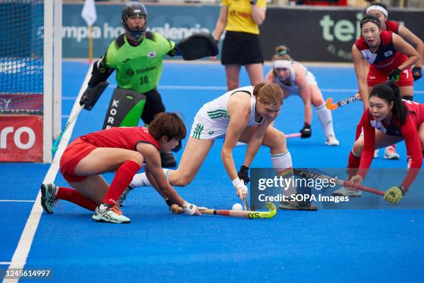 Kathryn Mullan of Ireland seen in action during the FIH Hockey Womens Nations Cup Spain 2022 at Poliesportiu Municipal Verge del Carme. .