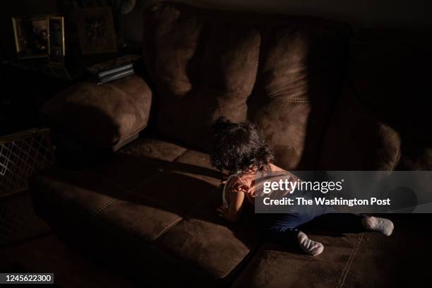 The 4 year old daughter of Karina Rodriguez, one of the overdose victims, is photographed at home in Denver, Colorado, Thursday, September 29, 2022.