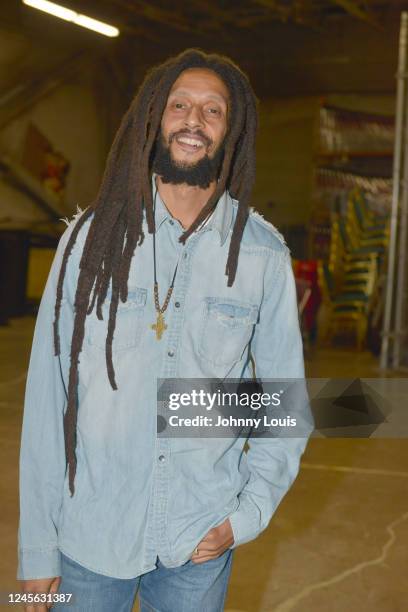 Julian Marley poses backstage during "The Chosen Comedy Festival" at James L. Knight Center on December 14, 2022 in Miami, Florida.