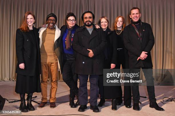 Rose Leslie, Junior Giscombe, Sue Perkins, Sanjeev Bhaskar, Nicola Walker, Ellie Bamber and Scott Mills attend the MS Society Carols By Candlelight...