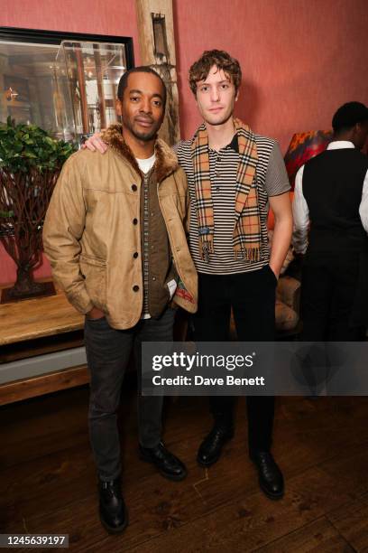 Aki Omoshaybi and Ed Hayter attend the special screening and Q&A of "Thirteen Lives" hosted by Tom Hooper with Ron Howard on December 15, 2022 in...