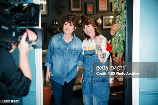 The Late Late Show with James Corden airing Wednesday, December 14 with guests Haley Lu Richardson, Michael McIntyre, and Tegan & Sara.