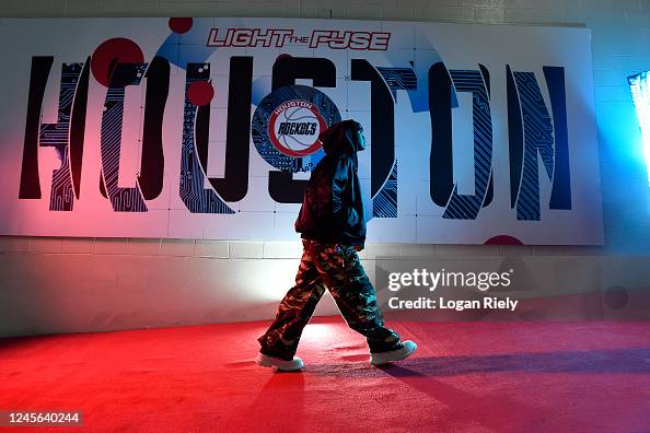 Josh Christopher of the Houston Rockets arrives to the arena before ...