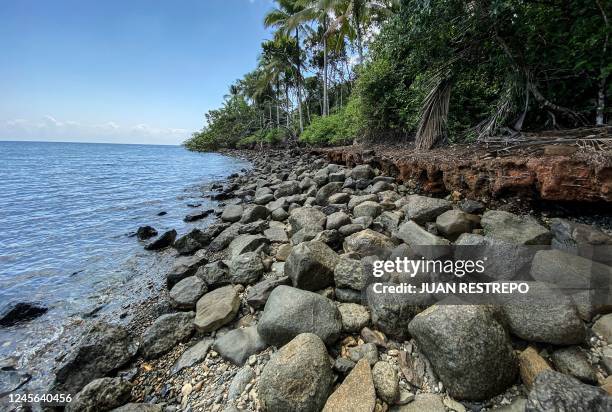 View at at Gorgona Island, about 64 km off the Colombian Pacific coast, in Colombia on December 6, 2022. - Gorgona Island, Colombia's biodiversity...