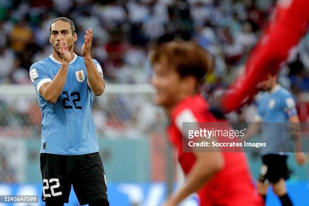 Martin Caceres of Uruguay during the World Cup match between Uruguay v Korea Republic at the Education City Stadium on November 24, 2022 in Al Rayyan...