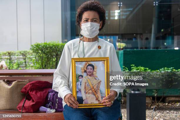 Well-wisher seen holds a portrait of Thailand's Princess Bajrakitiyabha at Chulalongkorn Hospital in Bangkok. Thailand's Princess Bajrakitiyabha was...