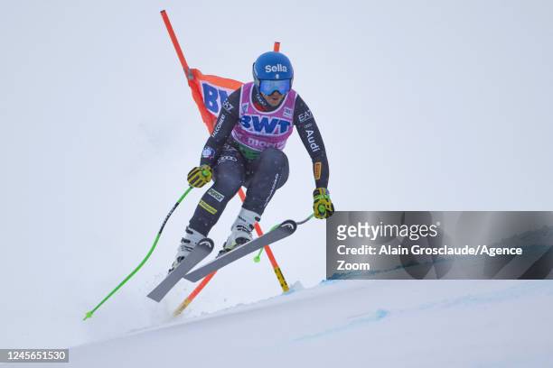 Elena Curtoni of Team Italy during the Audi FIS Alpine Ski World Cup Women's Downhill on December 16, 2022 in St Moritz, Switzerland.