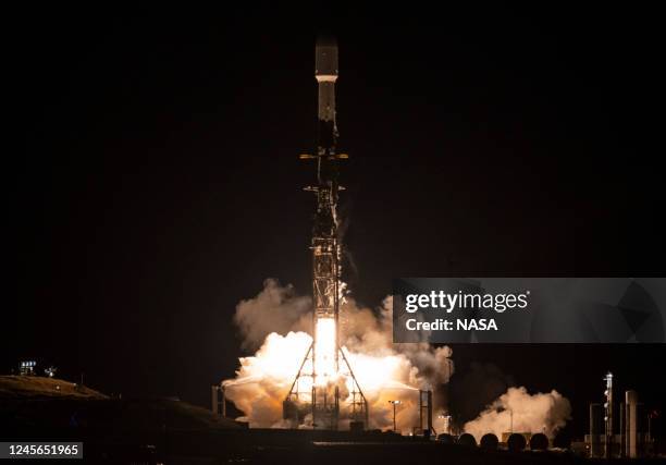 SpaceX Falcon 9 rocket launches with the Surface Water and Ocean Topography spacecraft onboard, on December 16 from Space Launch Complex 4E at...