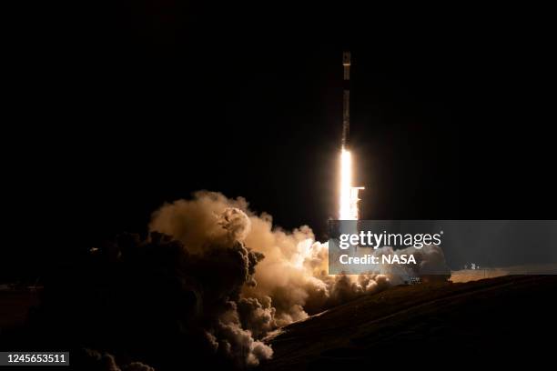 SpaceX Falcon 9 rocket launches with the Surface Water and Ocean Topography spacecraft onboard, on December 16 from Space Launch Complex 4E at...