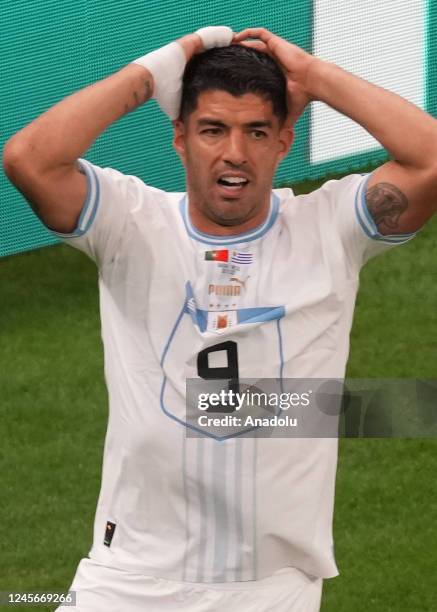 Uruguay soccer player who was born in 1987, Luis Suarez the 2022 FIFA World Cup in Qatar on November 28, 2022.
