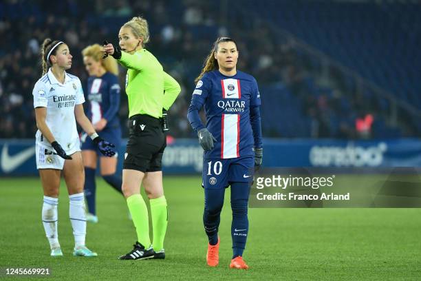 Ramona BACHMANN of PSG during the UEFA Women's Champions League match between Paris Saint Germain and Real Madrid on December 16, 2022 in Paris,...