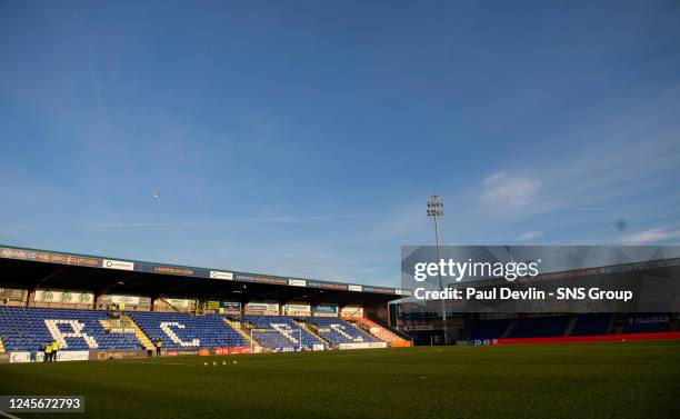 General view pre-match during a cinch Premiership match between Ross County and St Johnstone at the Global Energy Stadium, on December 17 in...