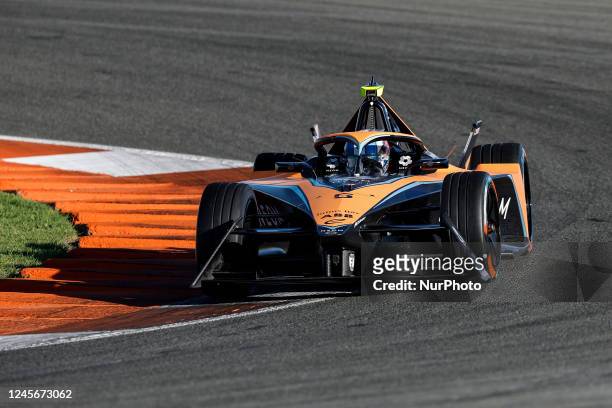 Jake Hughes, Neom McLaren Formula E Team, action during the ABB FIA Formula E Valencia Pre season Tests 2022 with Gen 3 car at Circuit Ricardo Tormo...