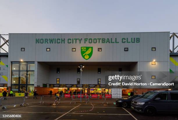 General view of Carrow Road, home of Norwich City during the Sky Bet Championship between Norwich City and Blackburn Rovers at Carrow Road on...