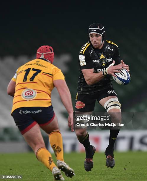 Eric OSullivan of Ulster and Ultan Dillane of La Rochelle at Aviva Stadium on December 17, 2022 in Dublin, Ireland.