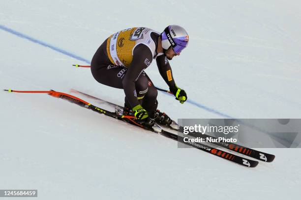 Dominik Paris during the Audi FIS Alpine Ski World Cup Men's downhill race, on Saslong slope on December 17, 2022 Val Gardena, Bozen, Italy.