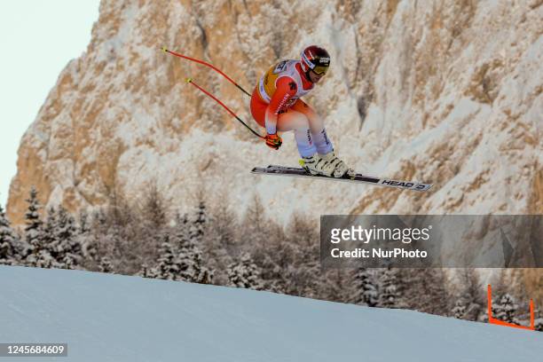 Beat Feuz during the Audi FIS Alpine Ski World Cup Men's downhill race, on Saslong slope on December 17, 2022 Val Gardena, Bozen, Italy.