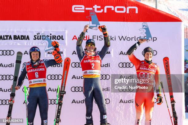 Lucas BRAATHEN during the alpine ski race FIS Alpine Ski World Cup - Men Giant Slalom on December 18, 2022 at the Gran Risa Slope in La Villa - Alta...