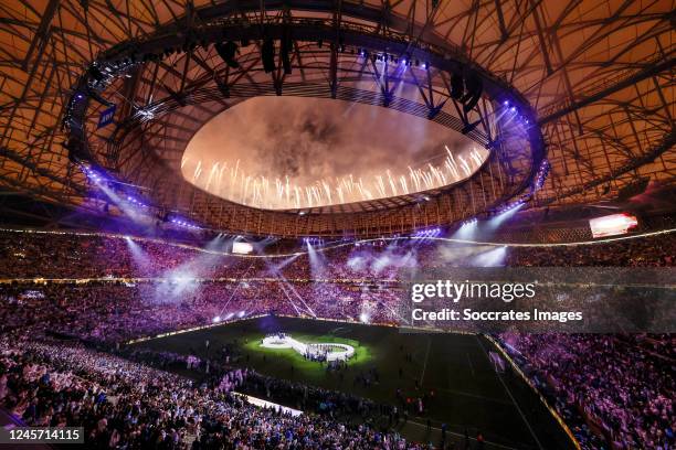 Lusail stadium during the ceremony of FIFA World Cup 2022 during the World Cup match between Argentina v France at the Lusail Stadium on December 18,...