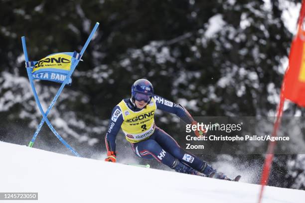 Henrik Kristoffersen of Team Norway competes during the Audi FIS Alpine Ski World Cup Men's Giant Slalom on December 19, 2022 in Alta Badia Italy.
