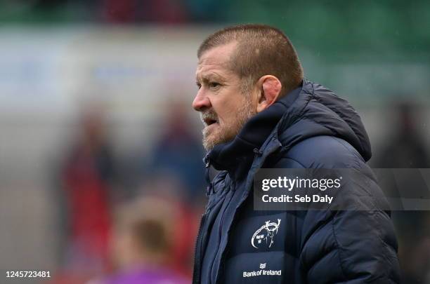 Northamptonshire , United Kingdom - 18 December 2022; Munster head coach Graham Rowntree before the Heineken Champions Cup Pool B Round 2 match...