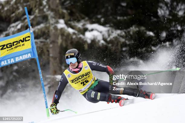 Filippo Della Vite of Team Italy in action during the Audi FIS Alpine Ski World Cup Men's Giant Slalom on December 19, 2022 in Alta Badia Italy.