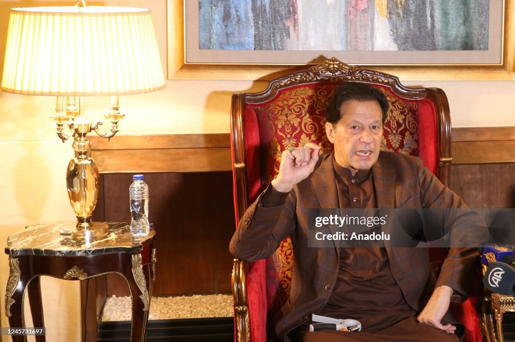 Former Pakistani Prime Minister Imran Khan...