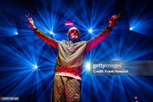 Sido performs live on stage during a concert at the Columbiahalle on December 19, 2022 in Berlin, Germany.