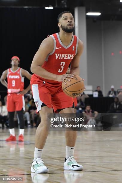 Cassius Stanley of the Rio Grande Valley Vipers shoots a free throw during the game against the Windy City Bulls during the 2022-23 G League Winter...