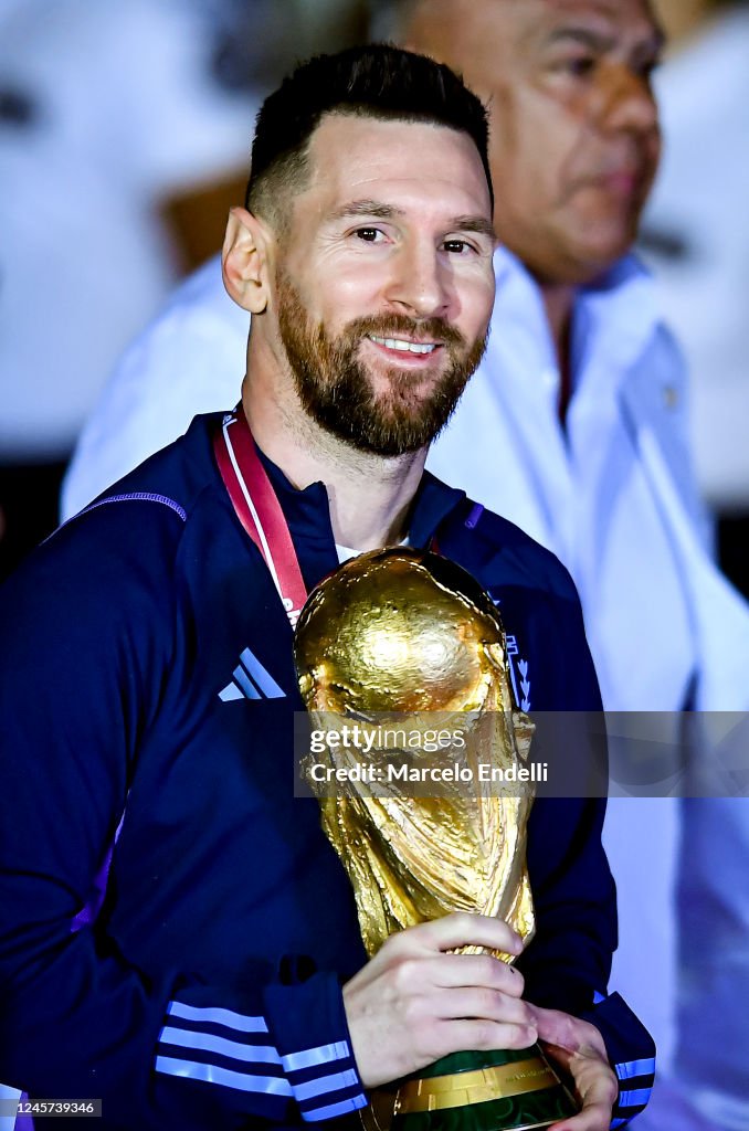 FIFA World Cup Qatar 2022 Winners Arrive to Buenos Aires